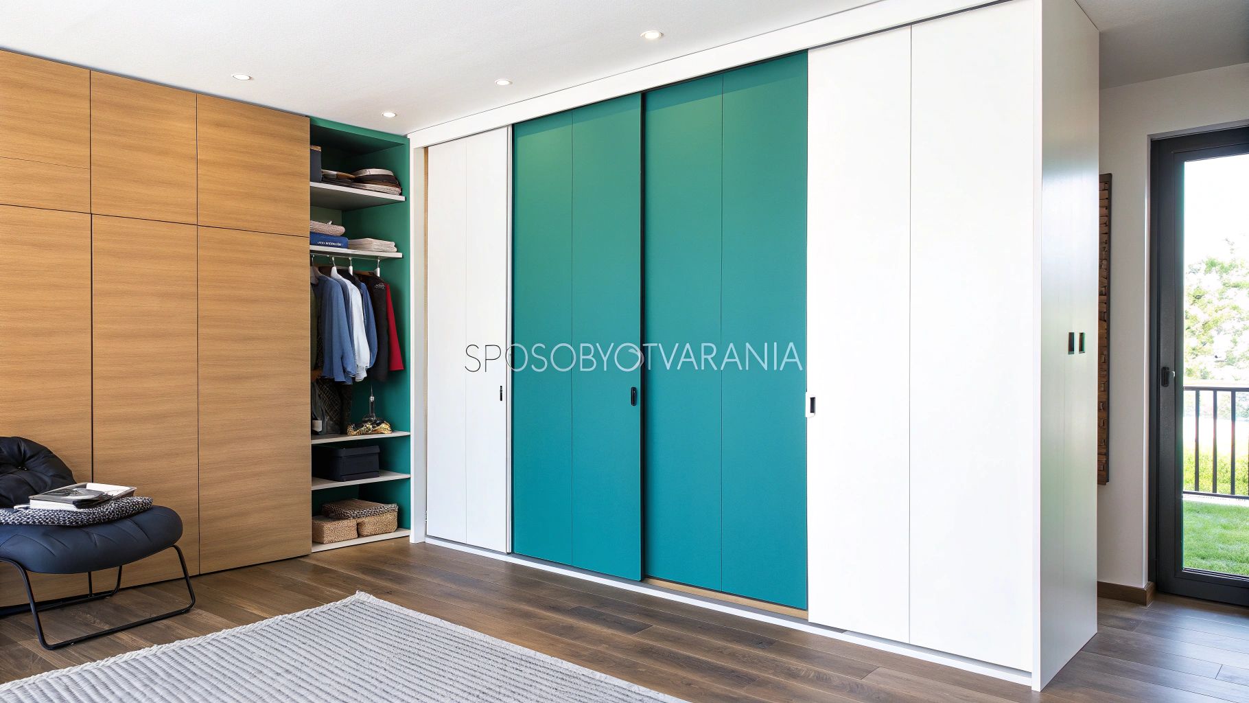 Moderné interiérové dvere s posuvným mechanizmom