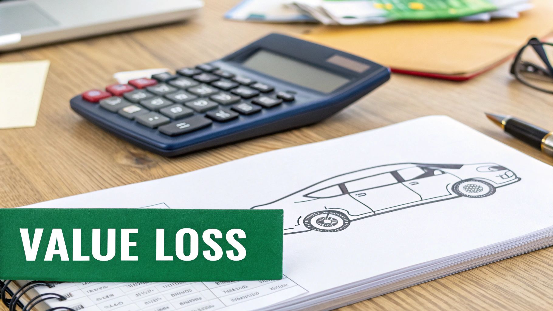 A person looking skeptically at a low settlement offer from an insurance company.