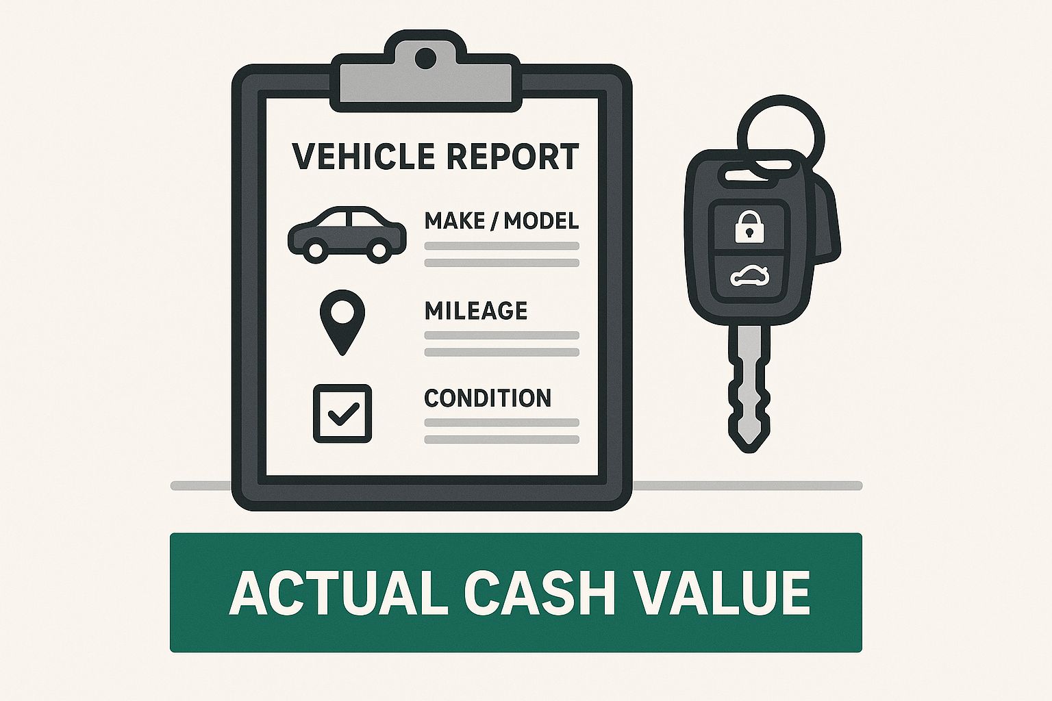 Infographic about total loss car valuation