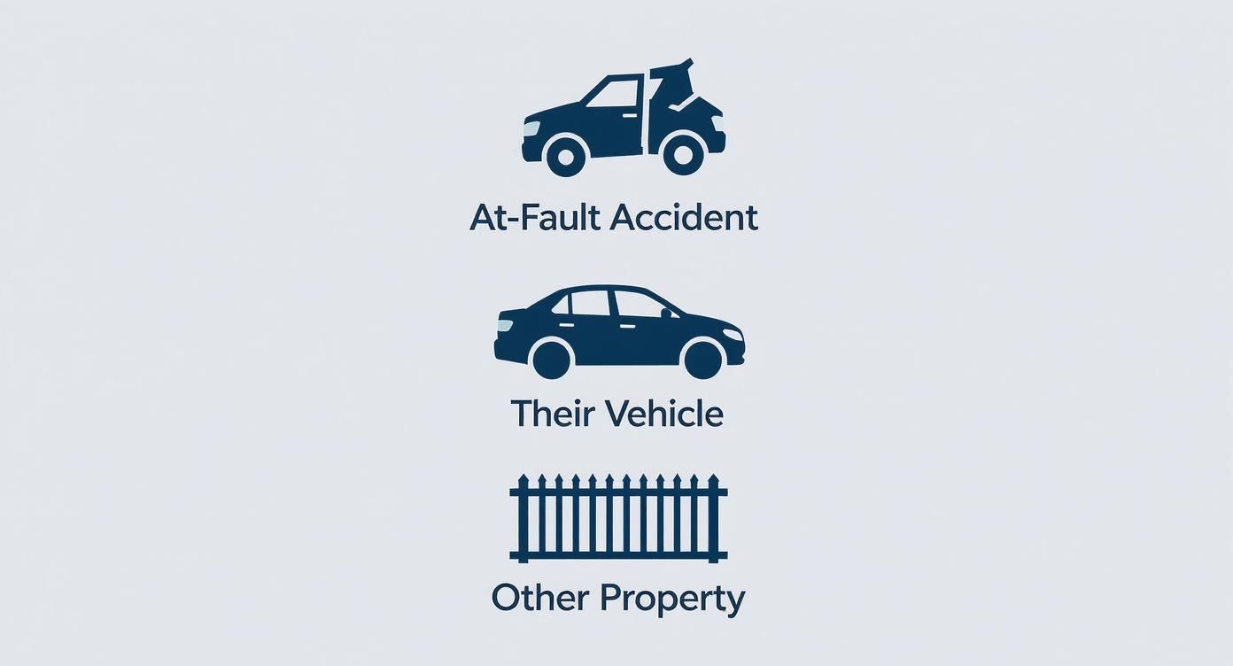 Infographic about what does liability insurance cover