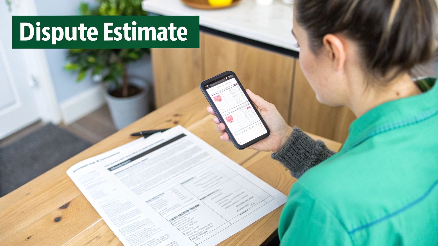 Inspecting salvage estimate