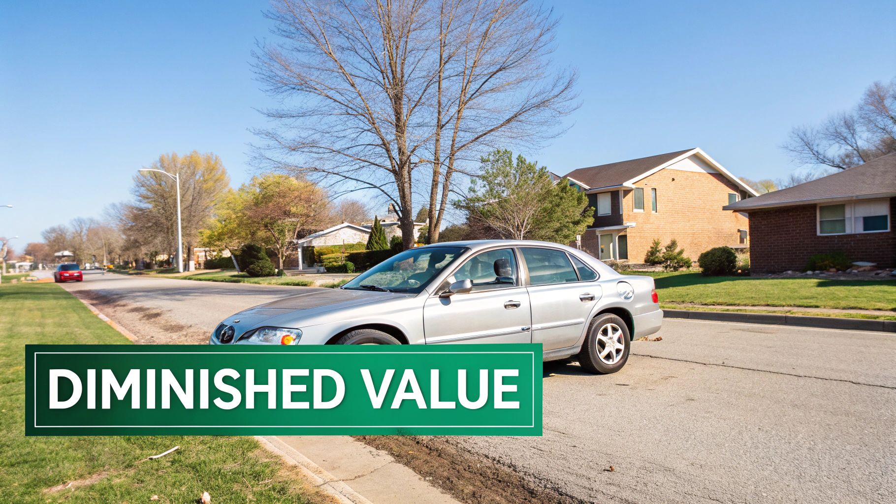 A person inspecting the damage to a car after an accident.