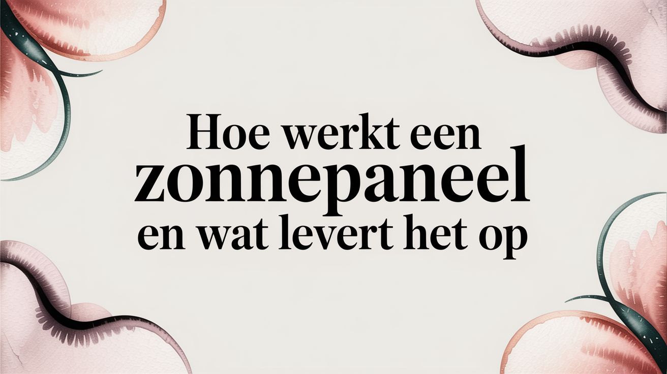 Hoe werkt een zonnepaneel en wat levert het op
