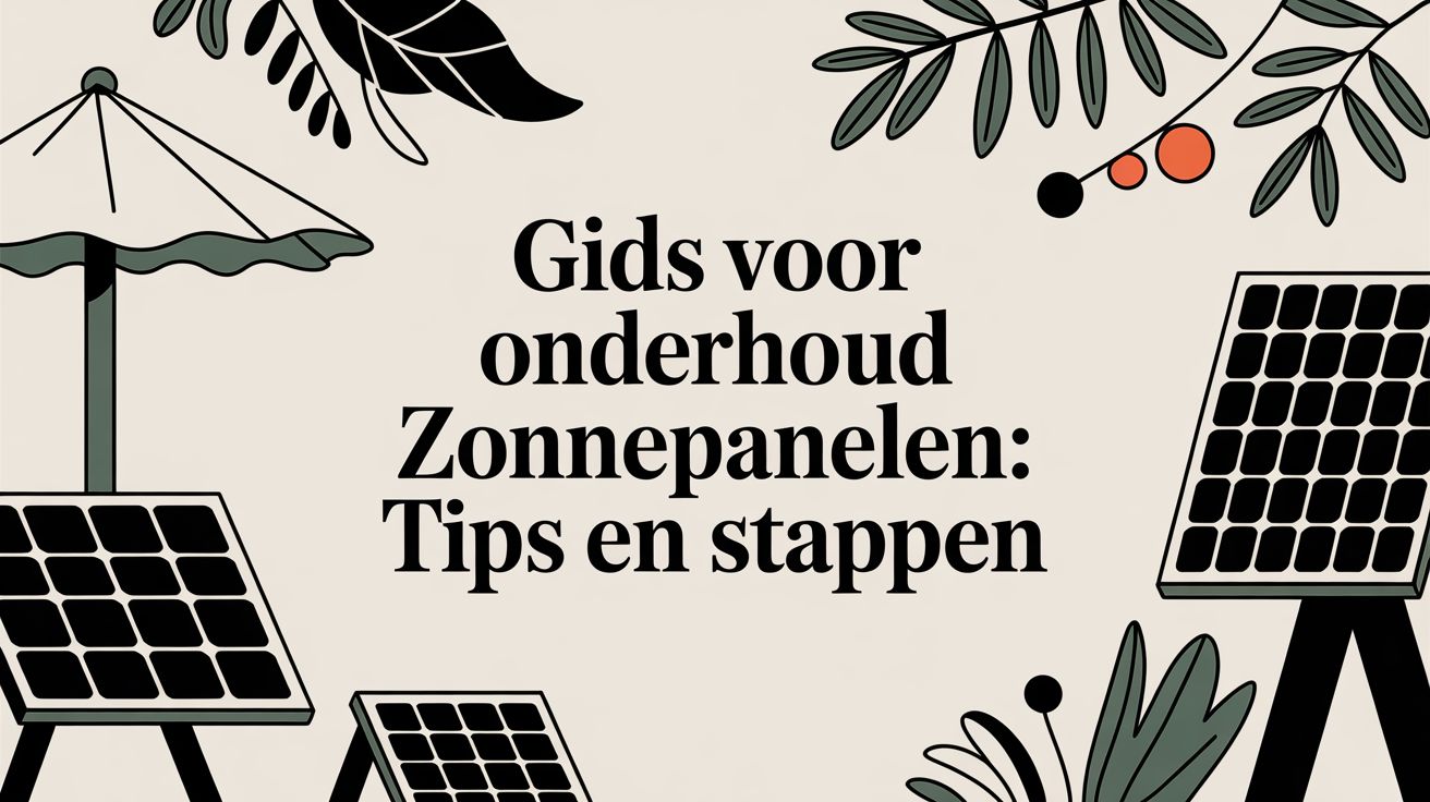 Gids voor onderhoud zonnepanelen: tips en stappen