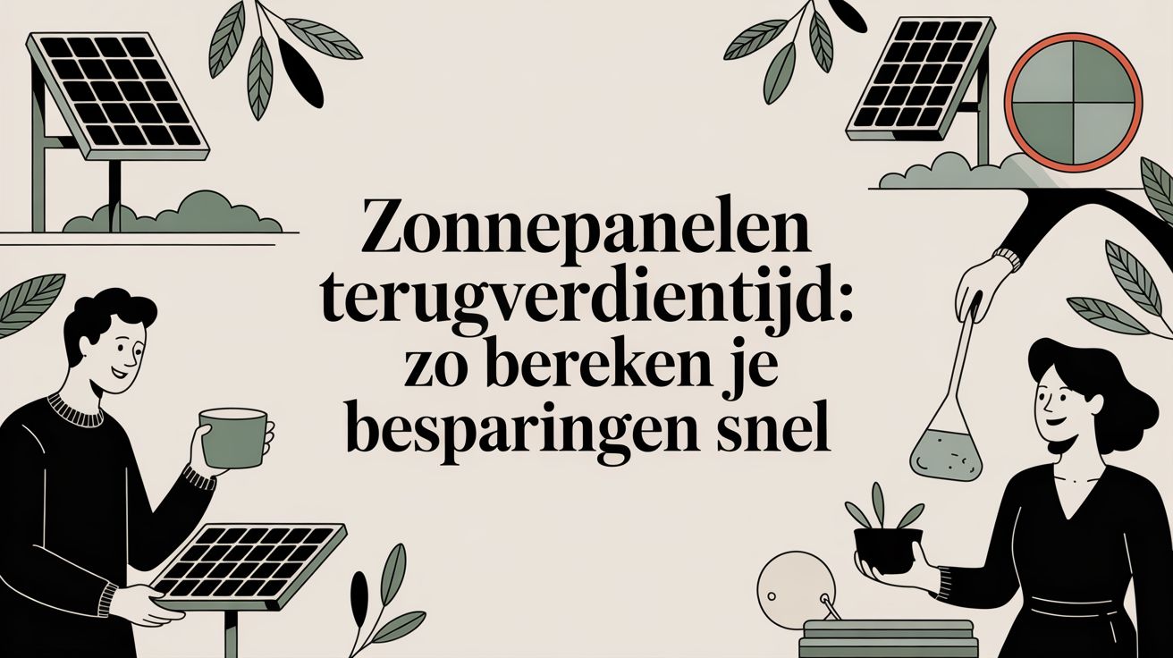 Zonnepanelen terugverdientijd: zo bereken je besparingen snel