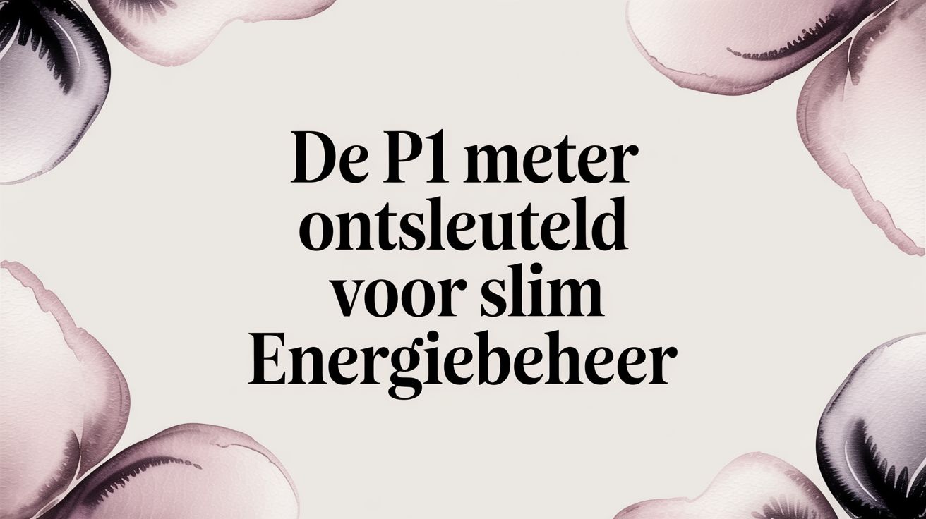De p1 meter ontsleuteld voor slim energiebeheer