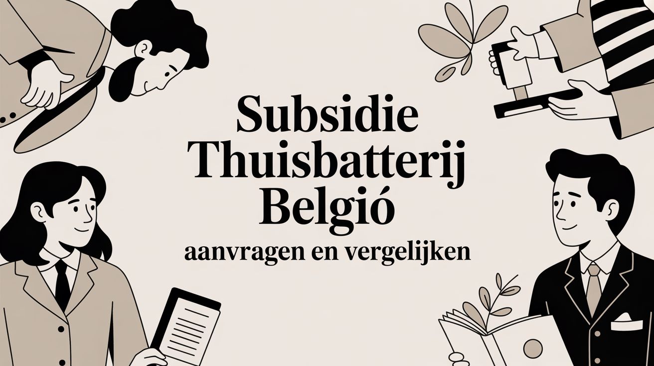 Subsidie thuisbatterij België aanvragen en vergelijken