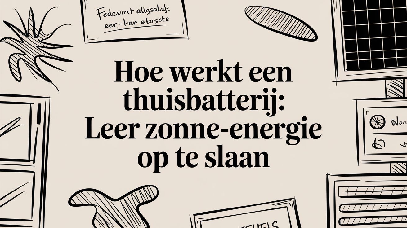 hoe werkt een thuisbatterij: leer zonne-energie op te slaan