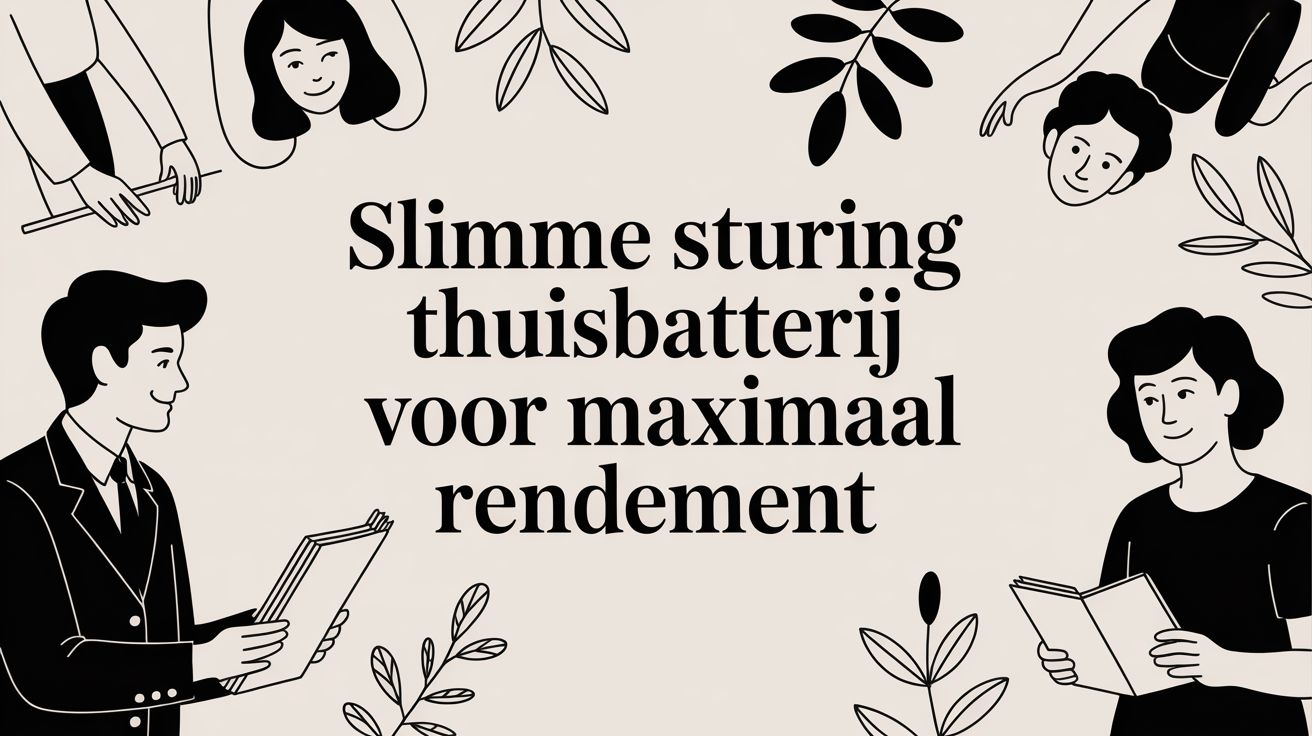 Slimme sturing thuisbatterij voor maximaal rendement