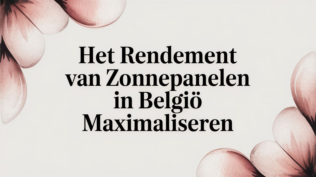 Hoe het renement berekenen van zonnepanelen