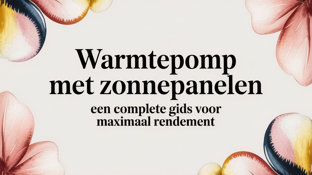 Warmtepomp met zonnepanelen een complete gids voor maximaal rendement