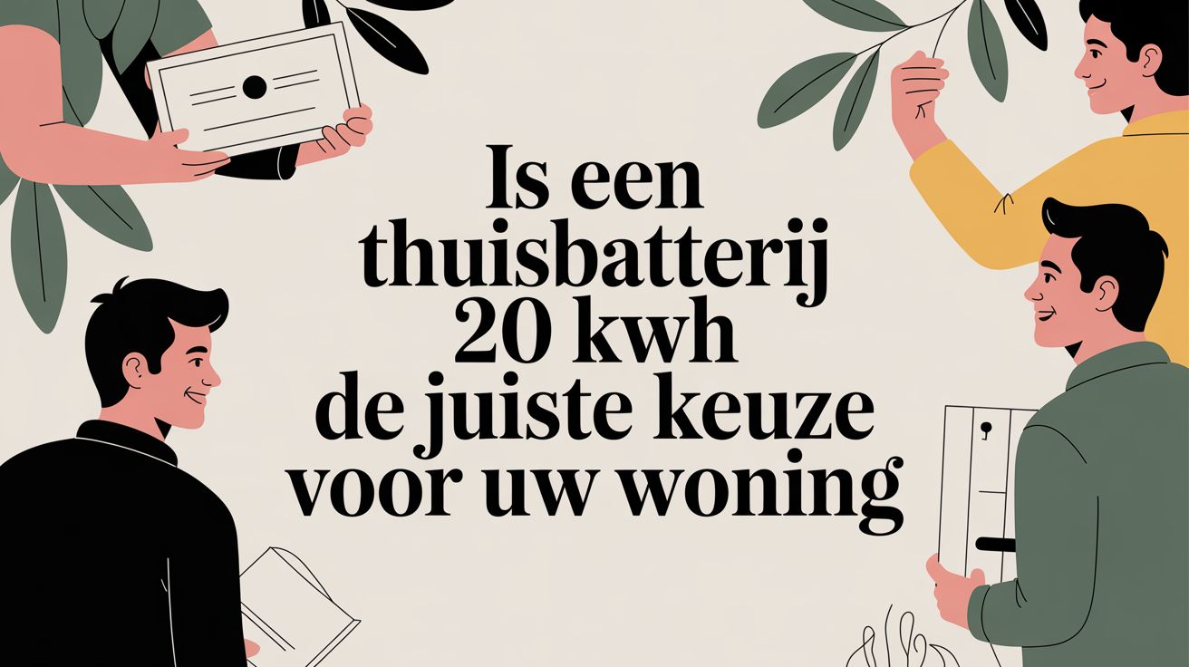 Is een thuisbatterij 20 kwh de juiste keuze voor uw woning