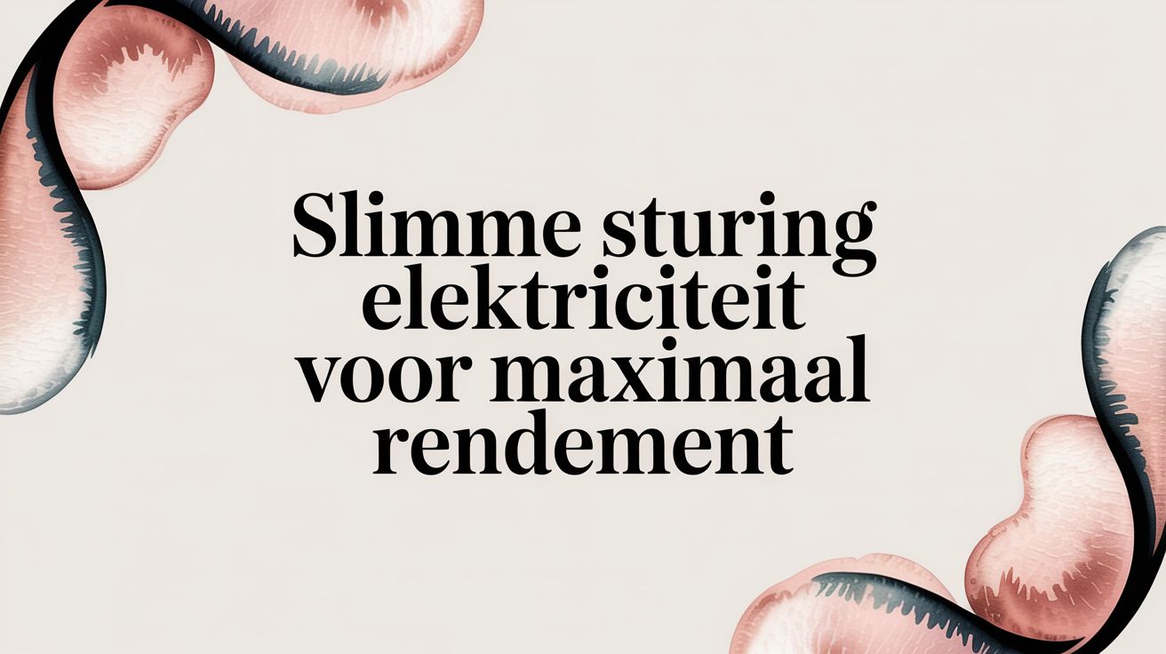 Slimme sturing elektriciteit voor maximaal rendement