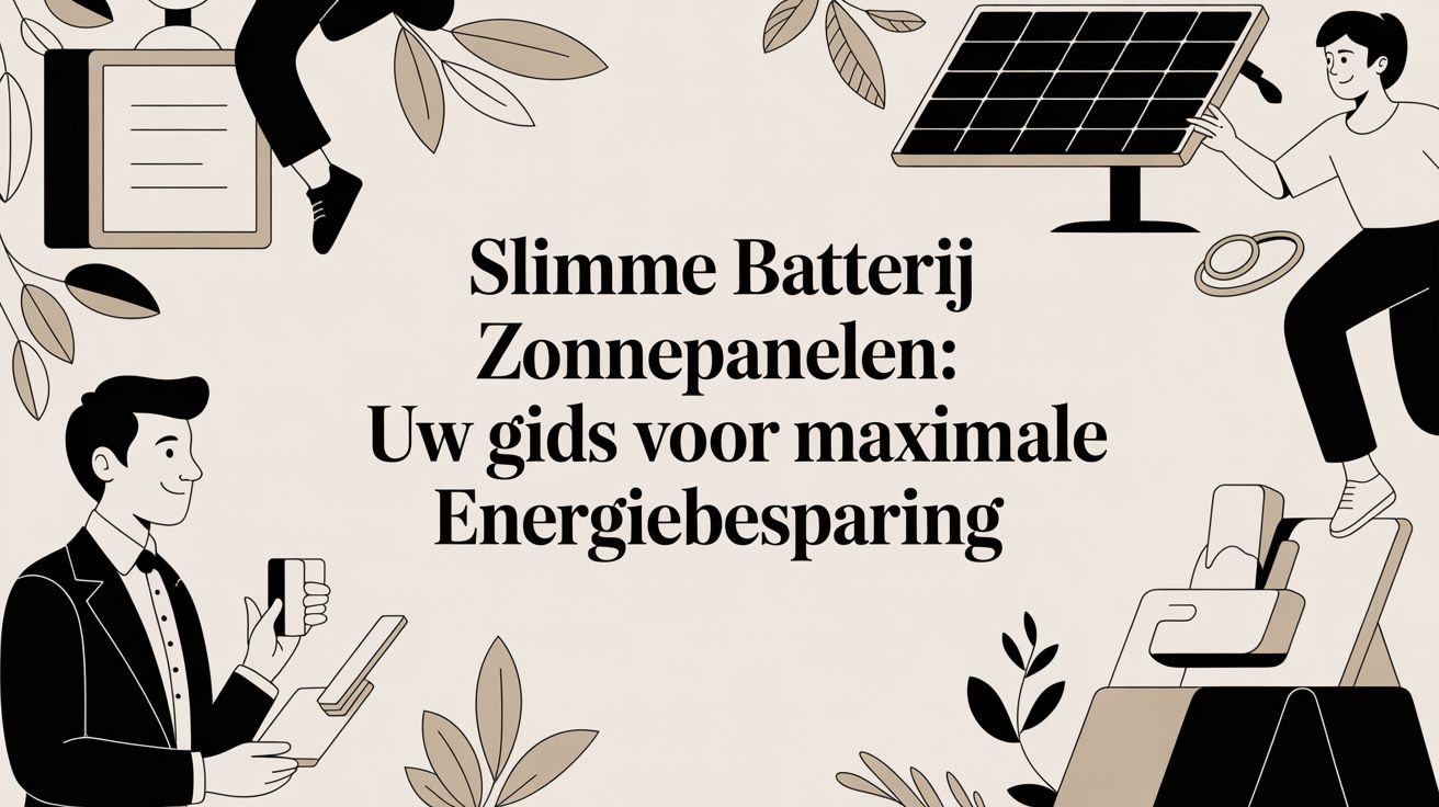 Slimme batterij zonnepanelen: Uw gids voor maximale energiebesparing
