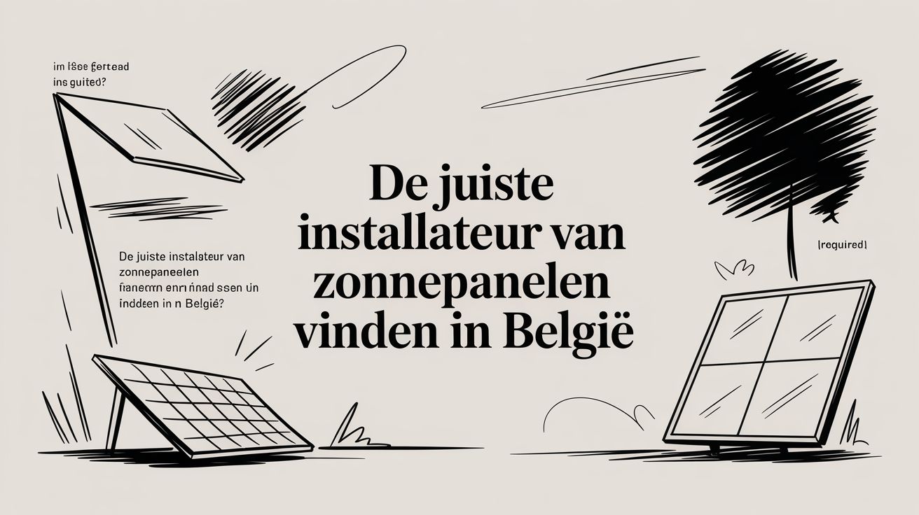 De juiste installateur van zonnepanelen vinden in België