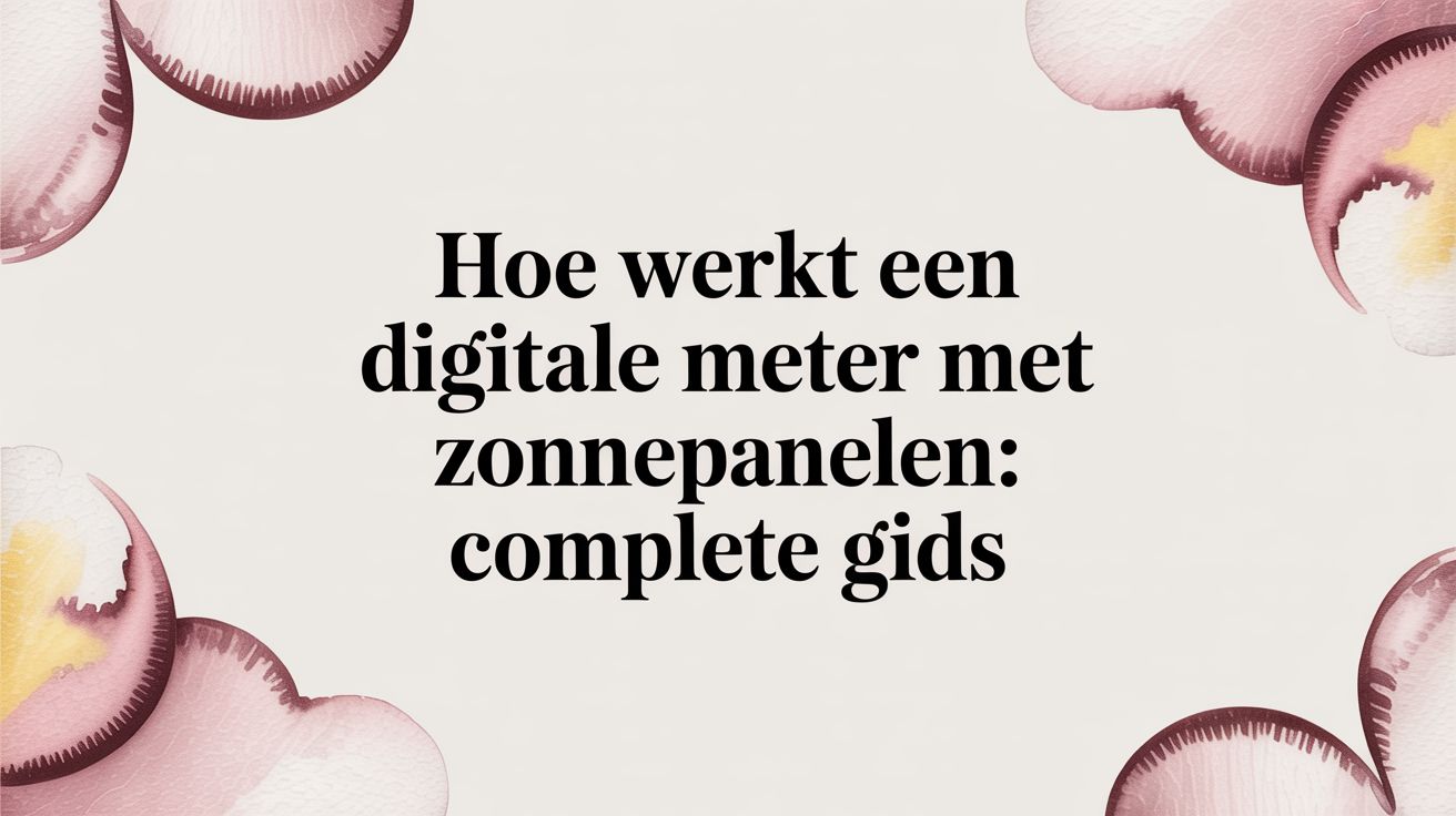 Hoe werkt een digitale meter met zonnepanelen: complete gids