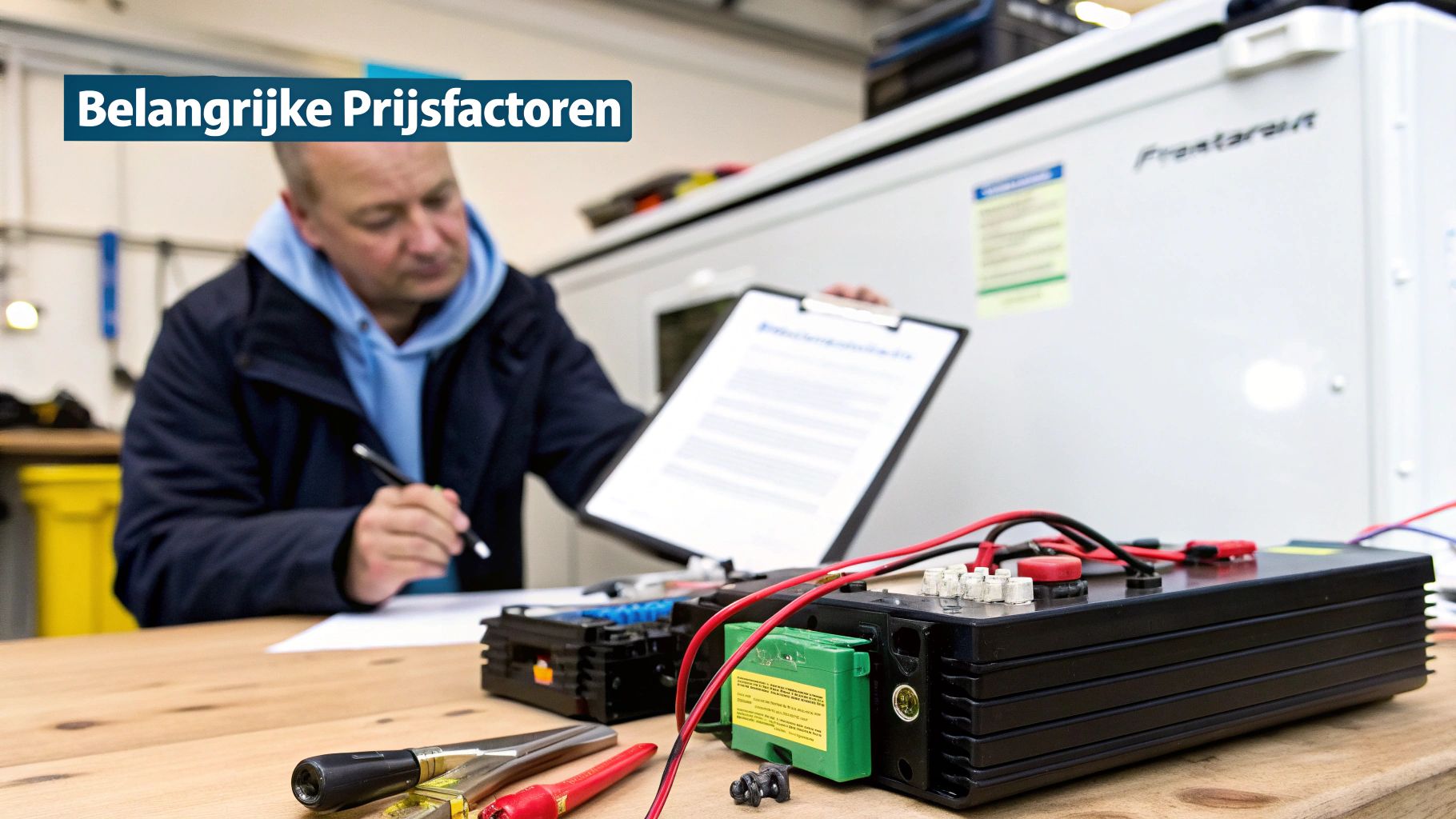 Batterijinstallatie overzicht