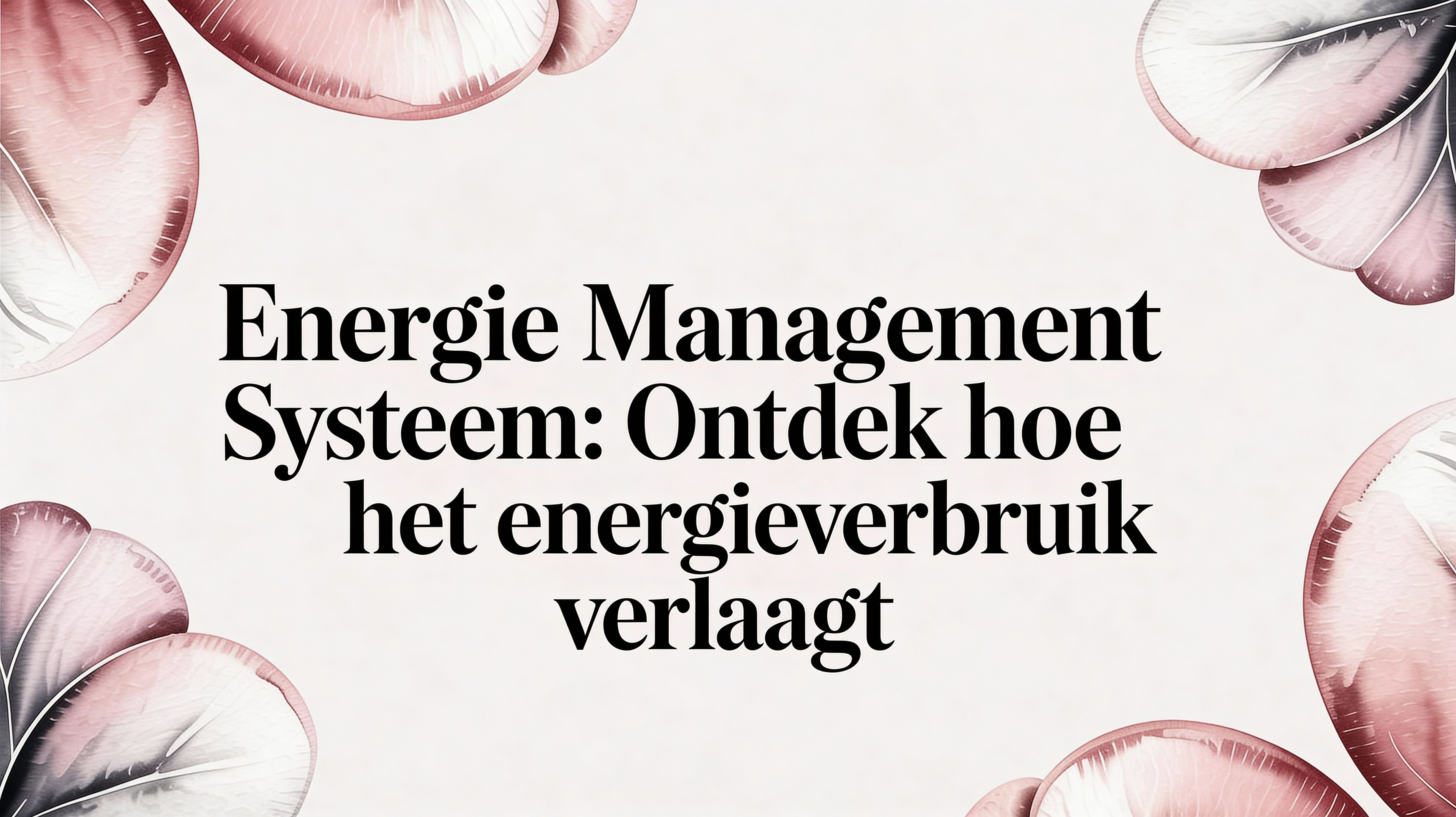 Energie management systeem: ontdek hoe energie management systeem verlaagt