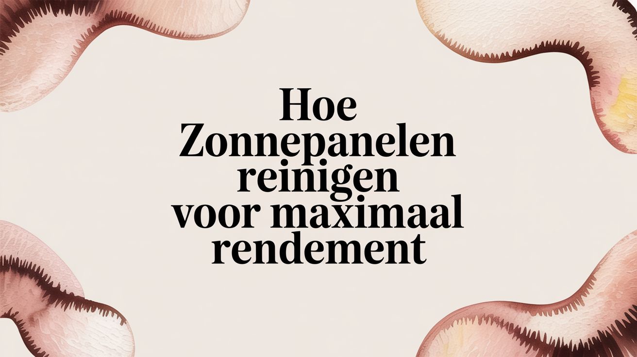Hoe zonnepanelen reinigen voor maximaal rendement