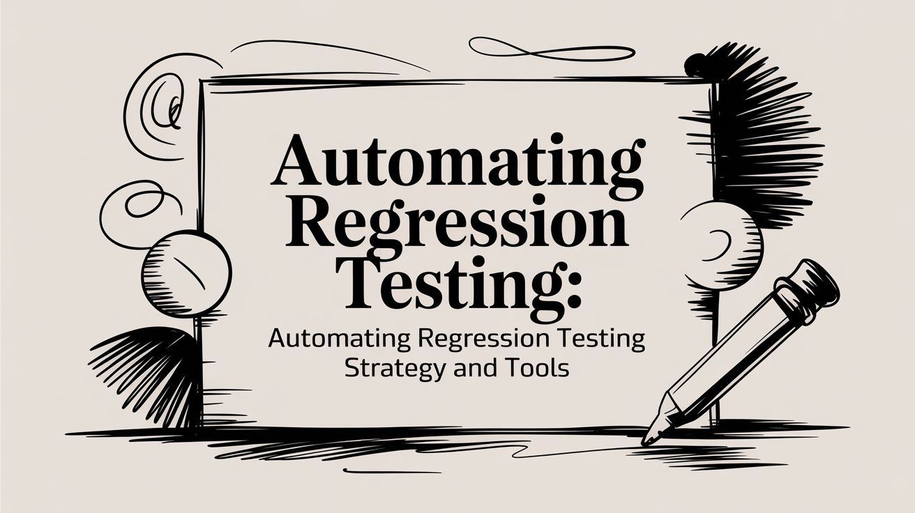 Automating Regression Testing: automating regression testing strategy and tools