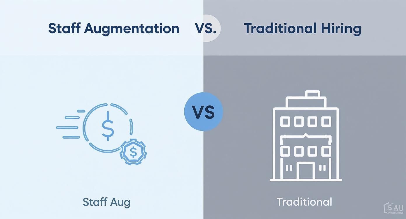 Infographic about staffing augmentation companies