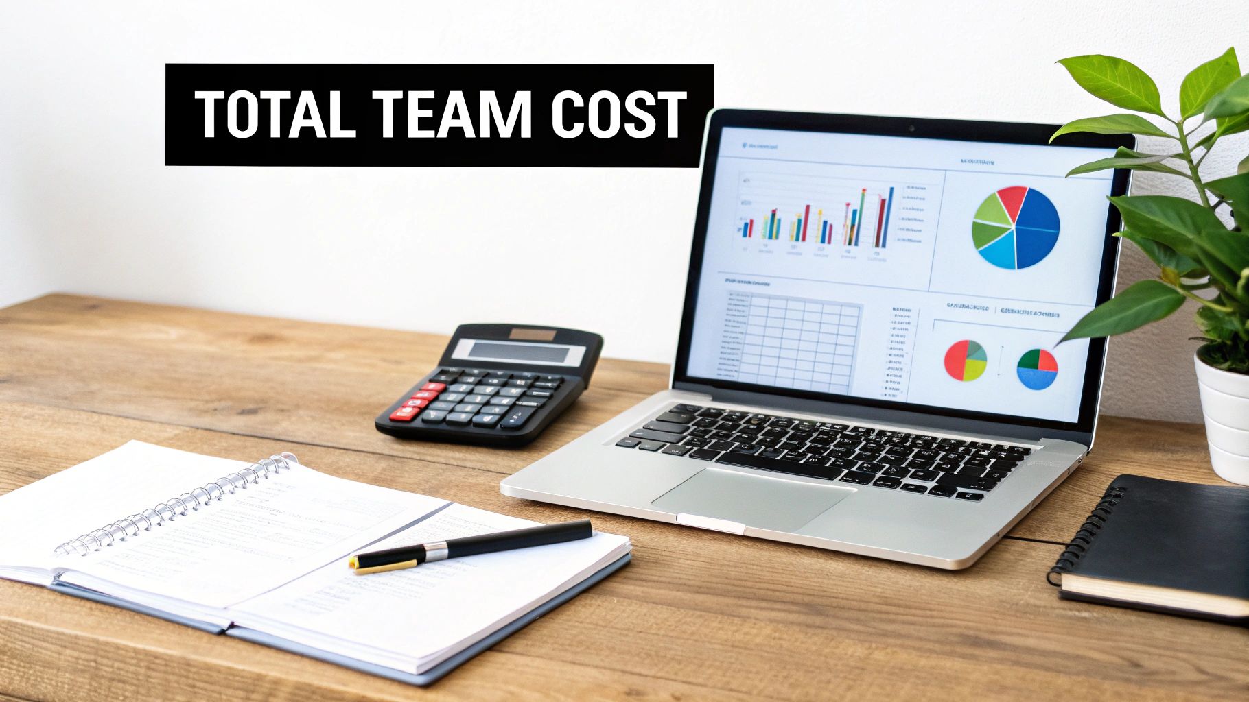 An analyst reviewing financial charts on a screen, representing the total cost of ownership for a team.