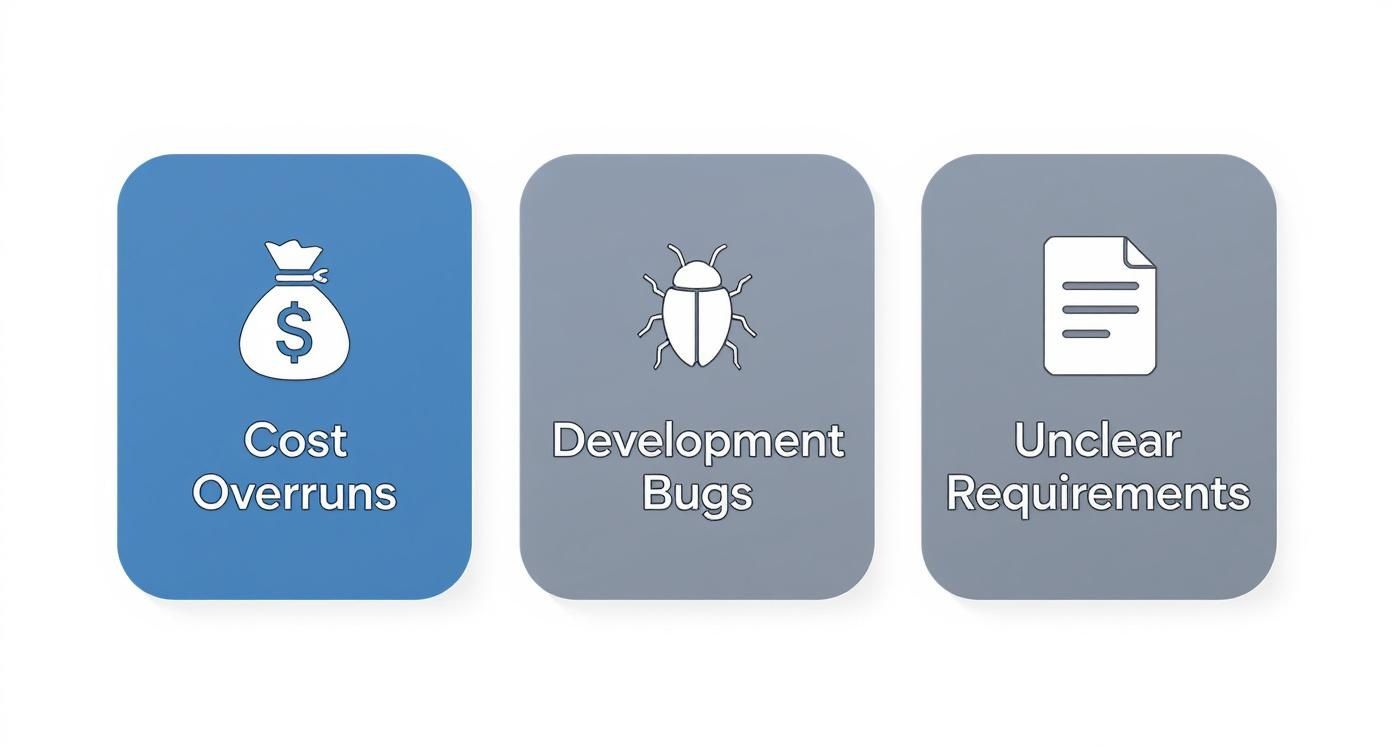 Infographic about managing software development projects