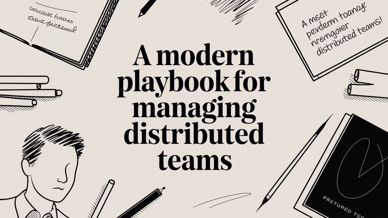 A Modern Playbook for Managing Distributed Teams