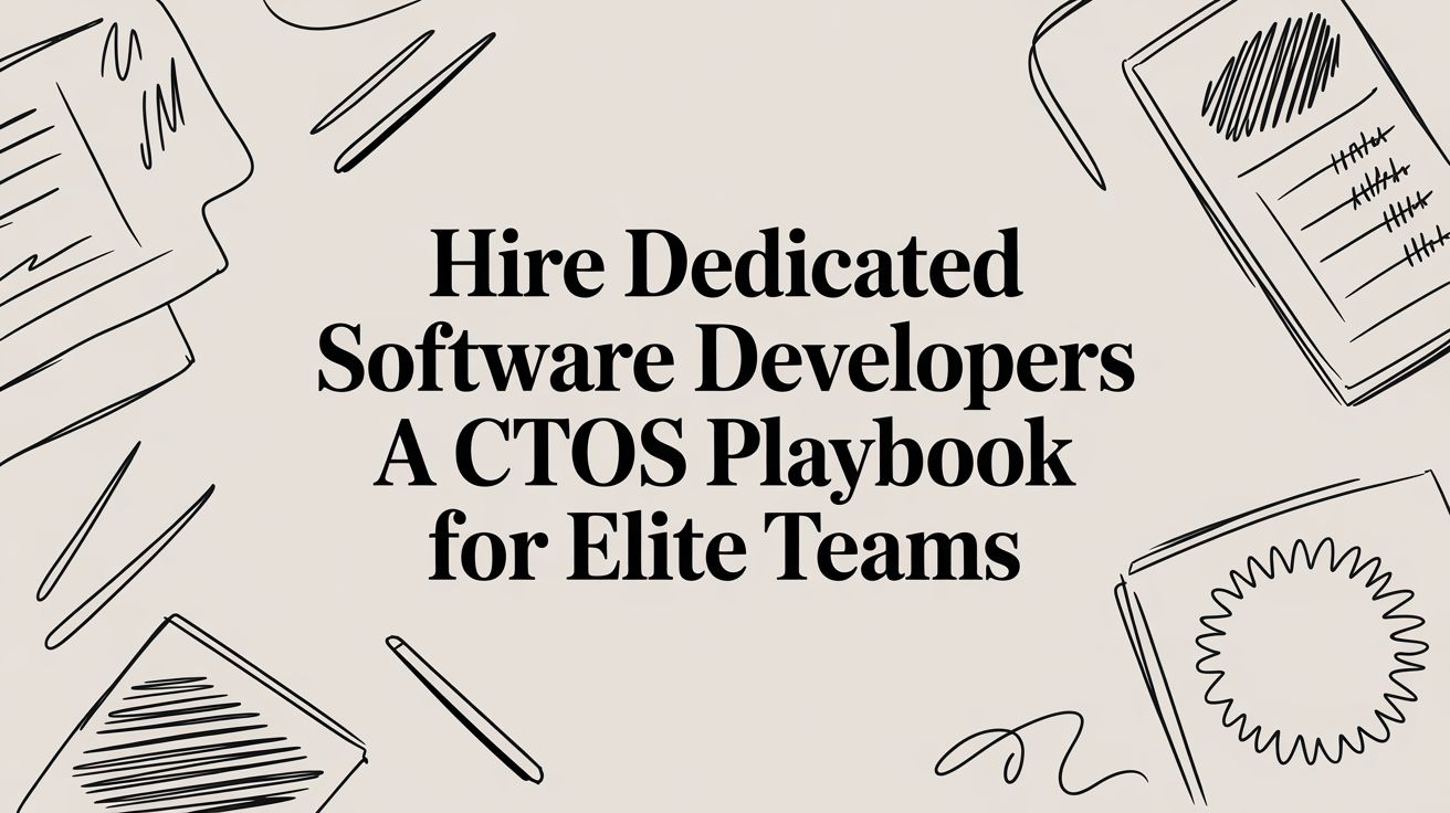Hire Dedicated Software Developers A CTOs Playbook For Elite Teams