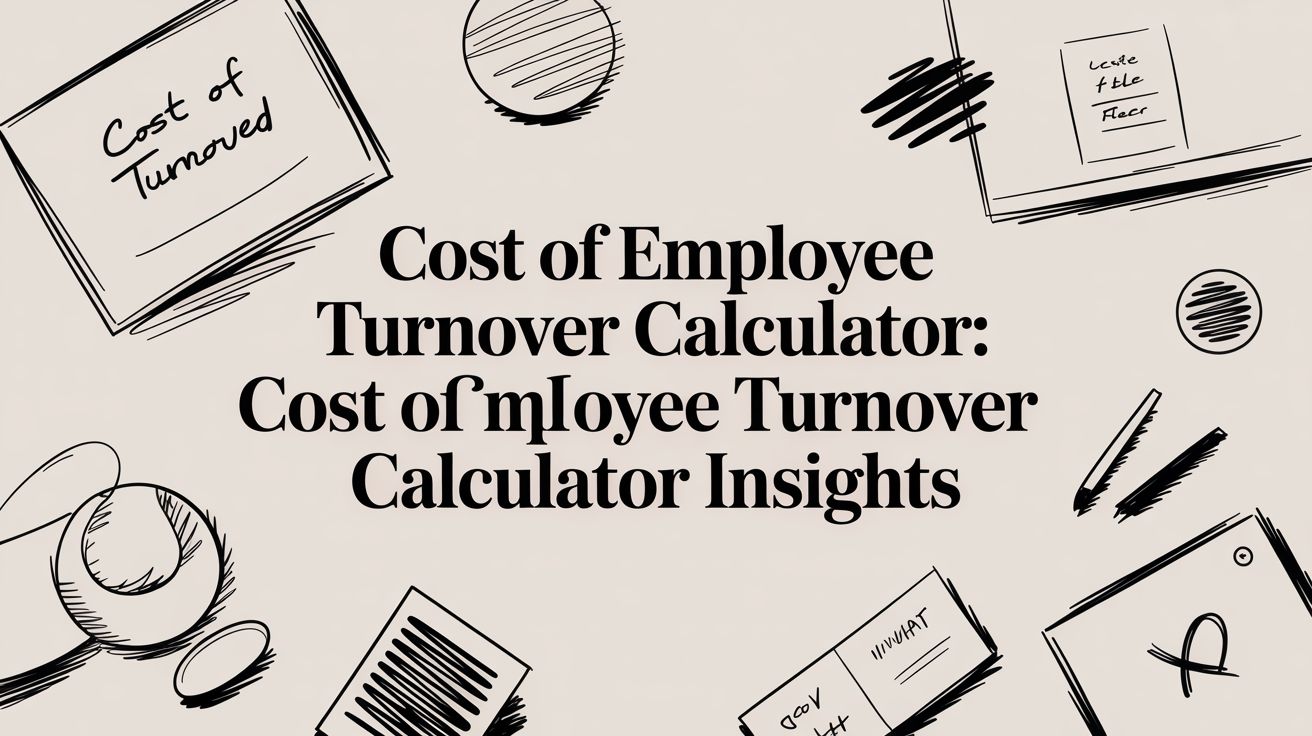 Cost of Employee Turnover Calculator: cost of employee turnover calculator insights