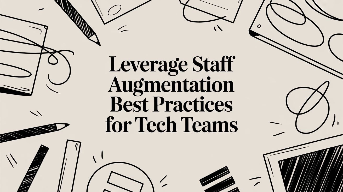 Leverage staff augmentation best practices for tech teams