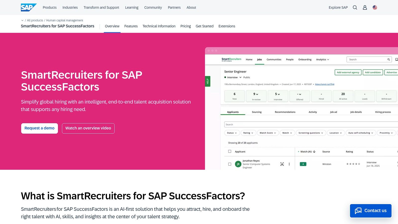 SAP SuccessFactors Recruiting