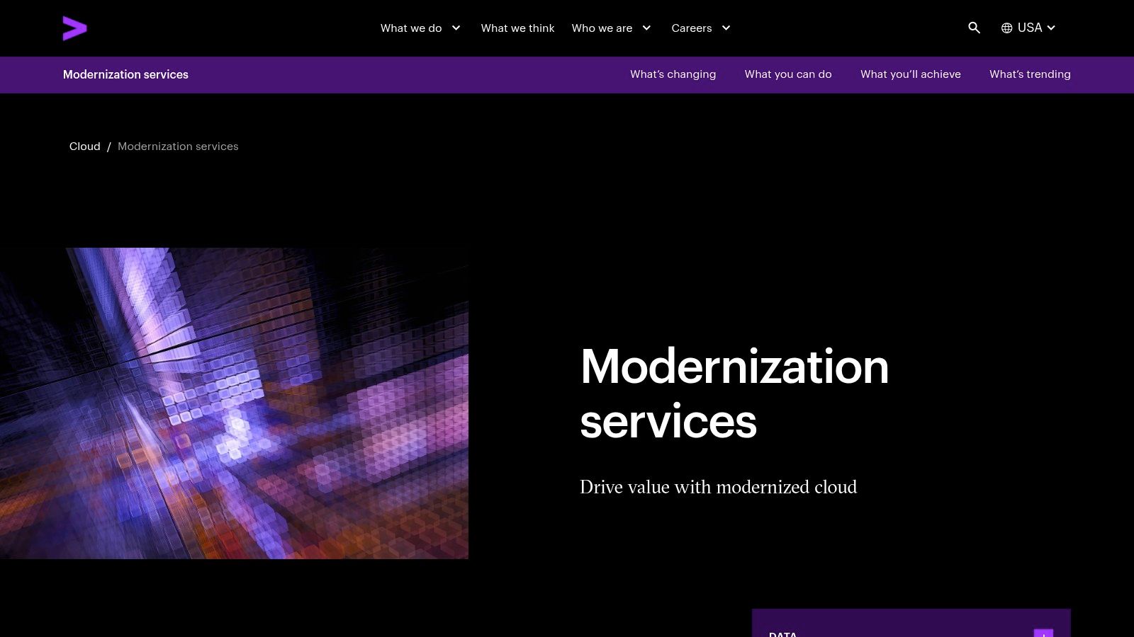 Accenture Cloud First – Cloud Migration and Modernization Services