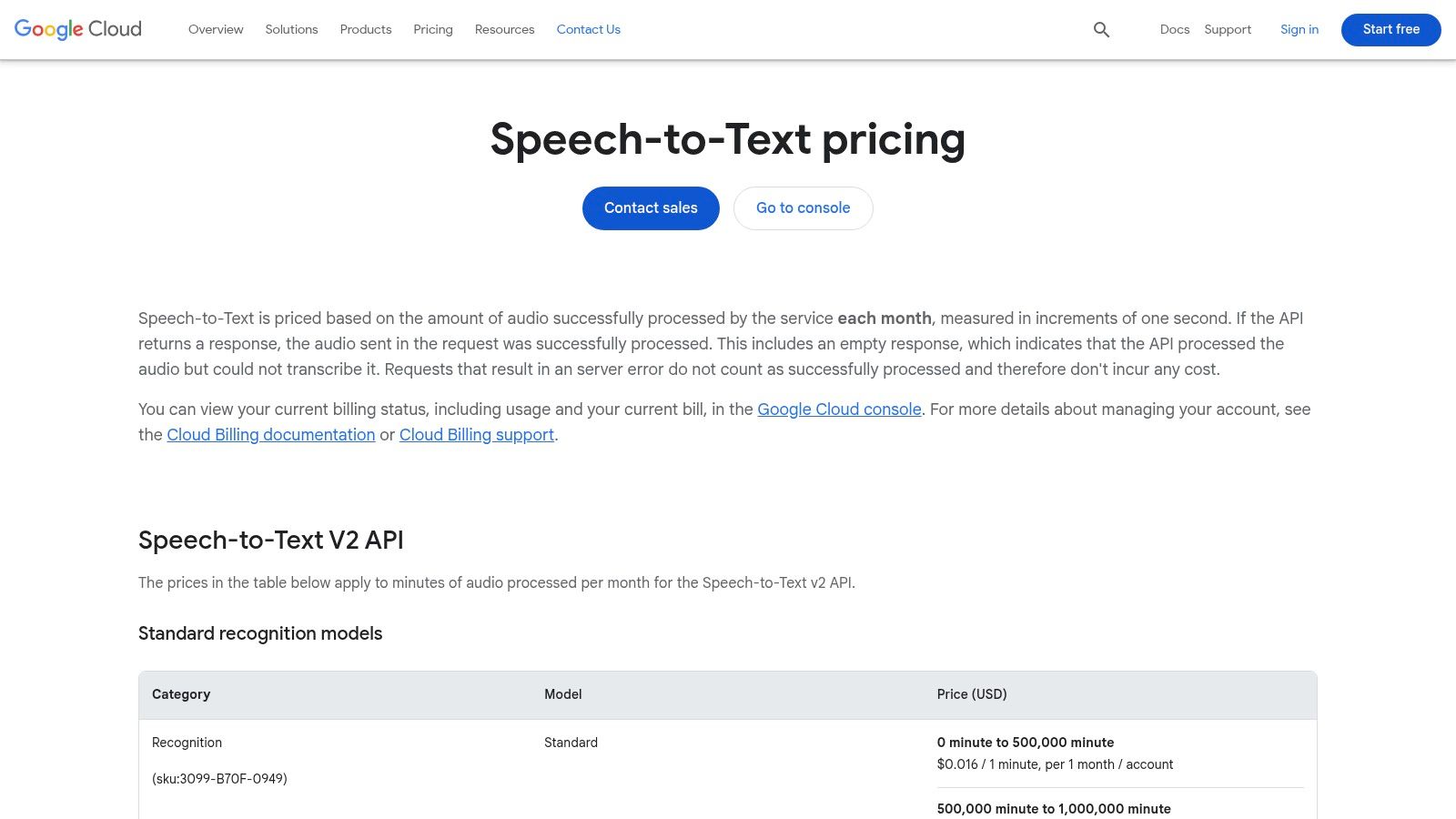 Google Cloud Speech-to-Text (v2)