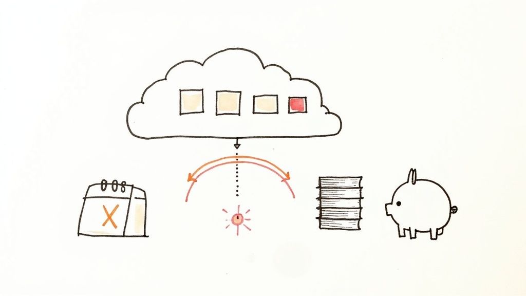 Technicians working in a modern data center, representing infrastructure optimization.