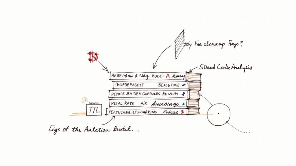 A developer cleaning up code on a screen, representing technical debt cleanup.