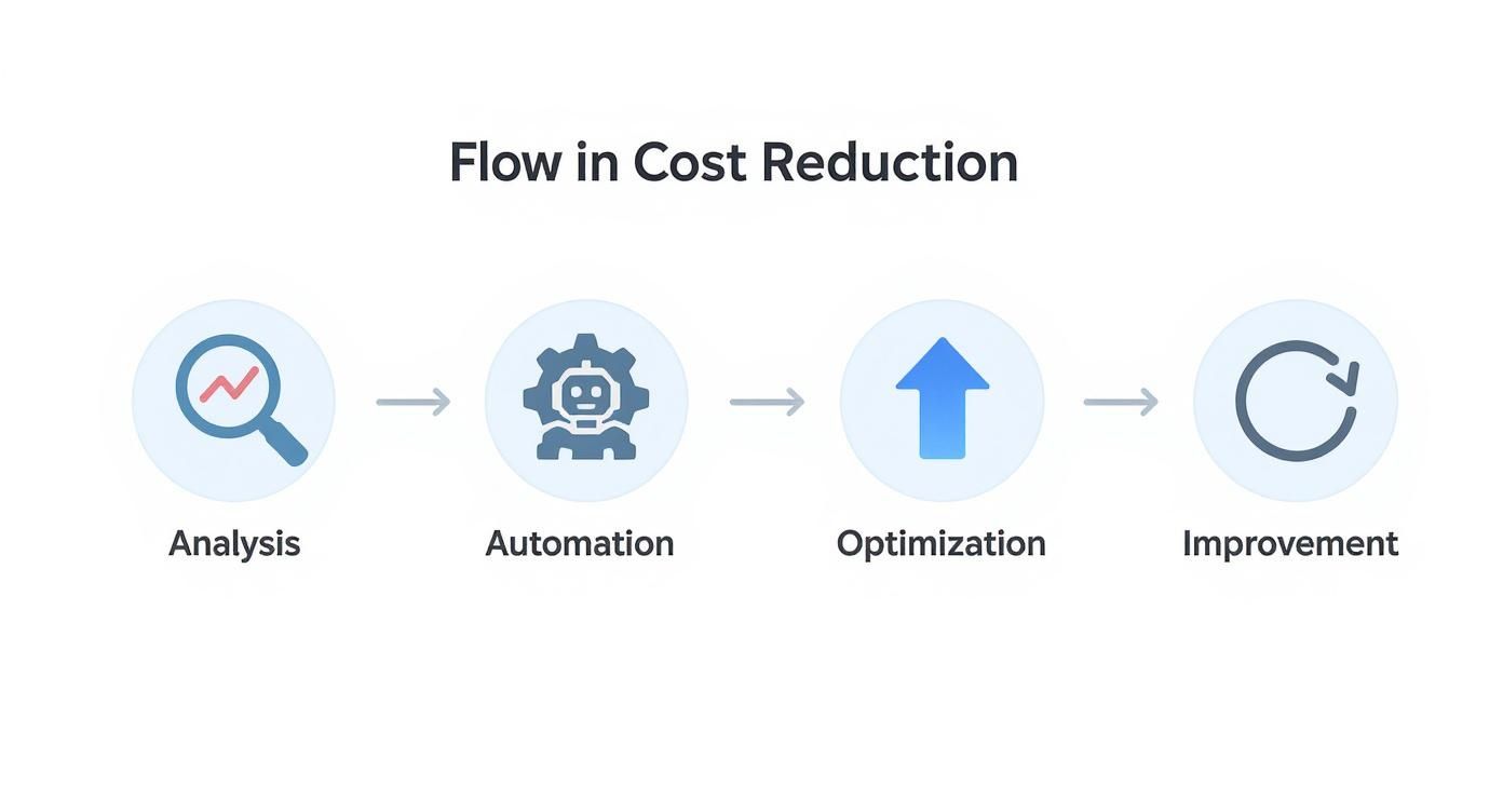 Infographic about how to reduce operational costs