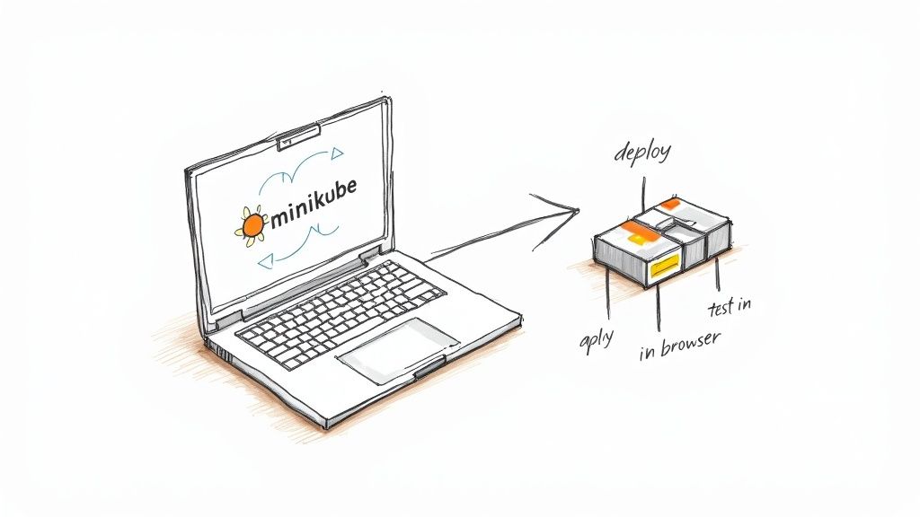 Developer setting up a Kubernetes cluster locally