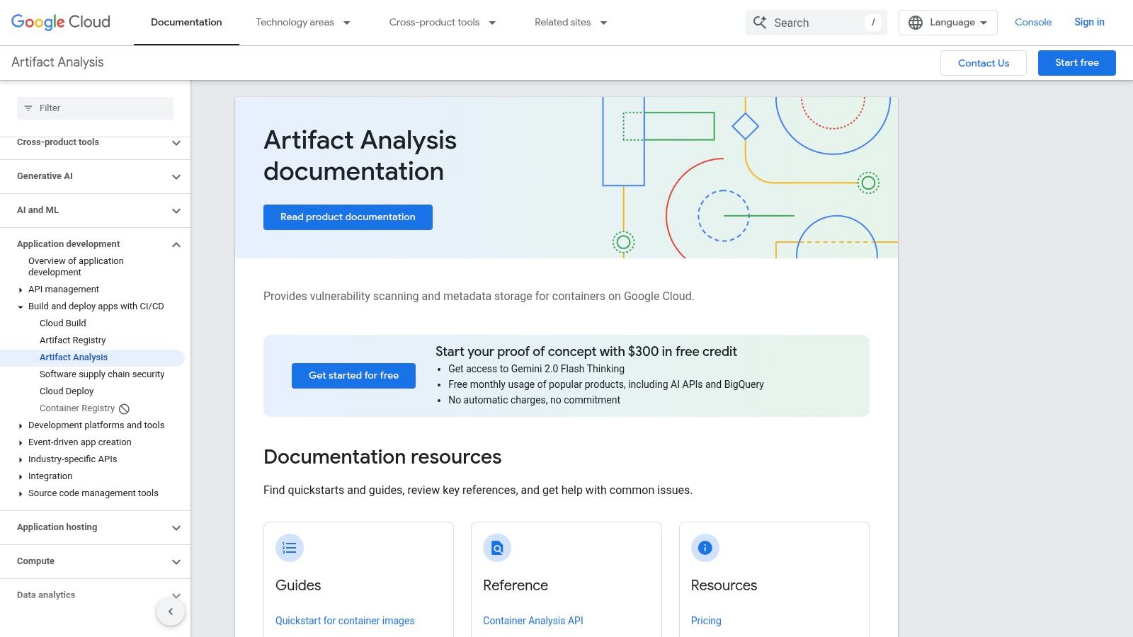 Google Cloud Artifact Analysis (Artifact Registry container scanning)