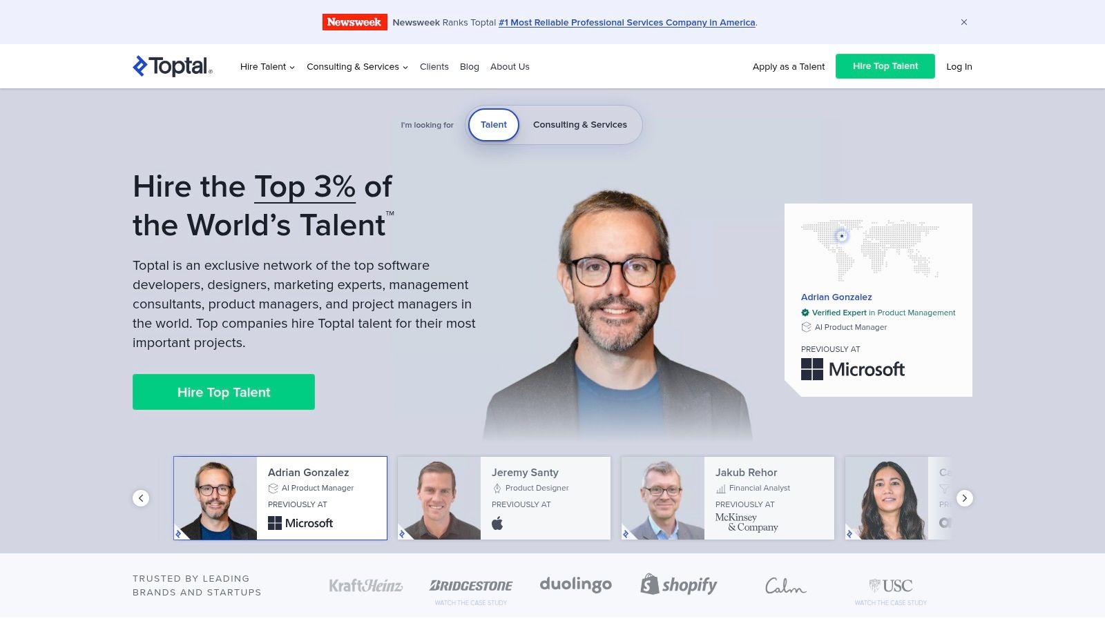Toptal DevOps Outsourcing Companies Hiring Platform