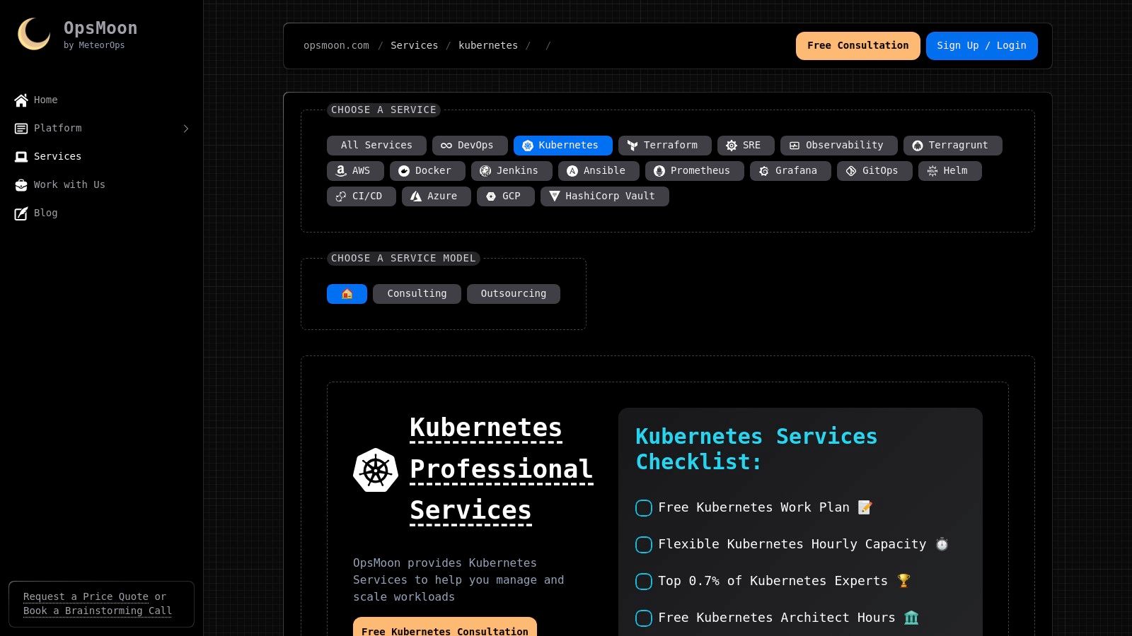 Kubernetes Services & Consulting | Expert Kubernetes Solutions | OpsMoon