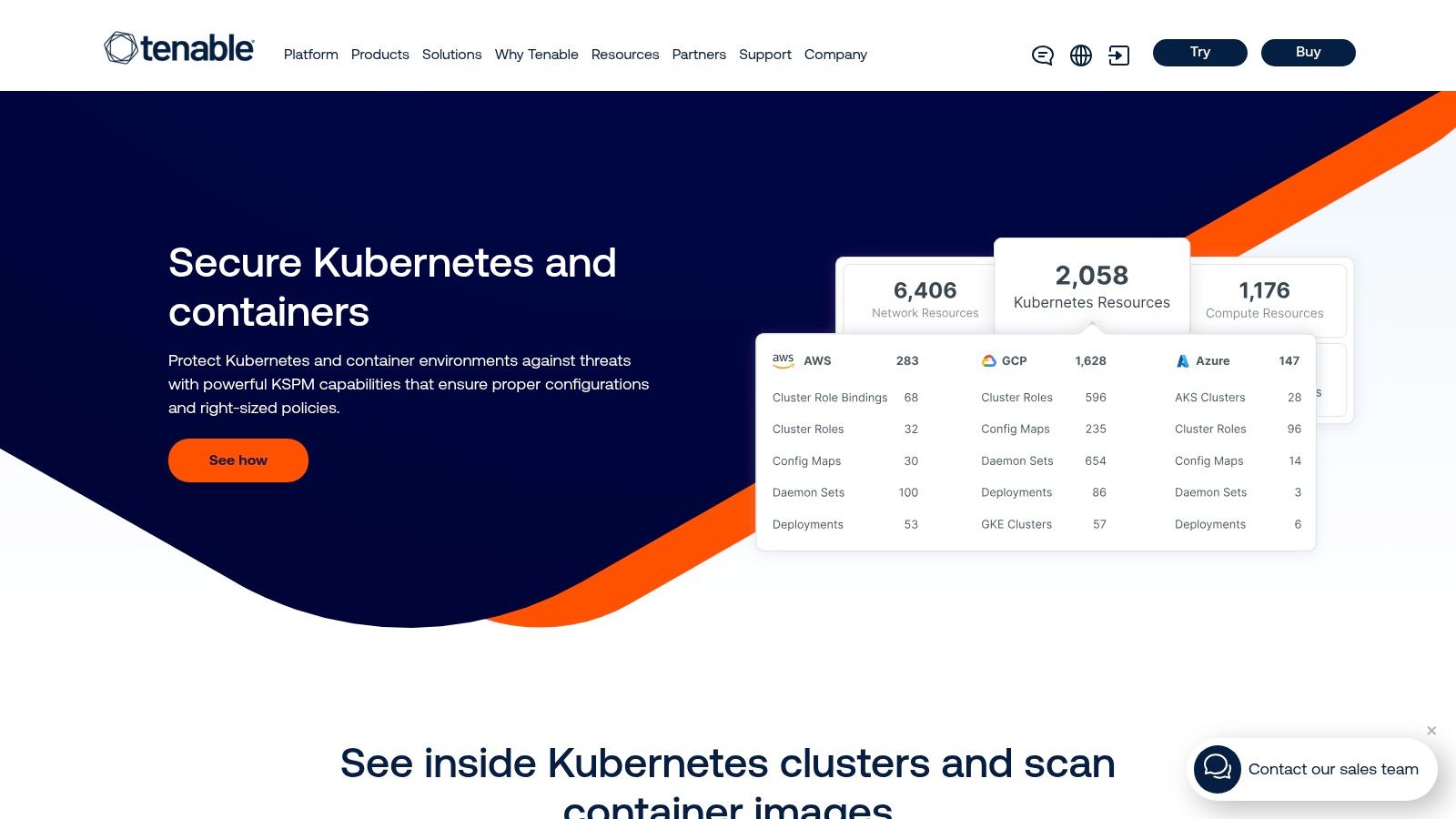 Tenable Cloud Security (Kubernetes and Container Image Scanning)