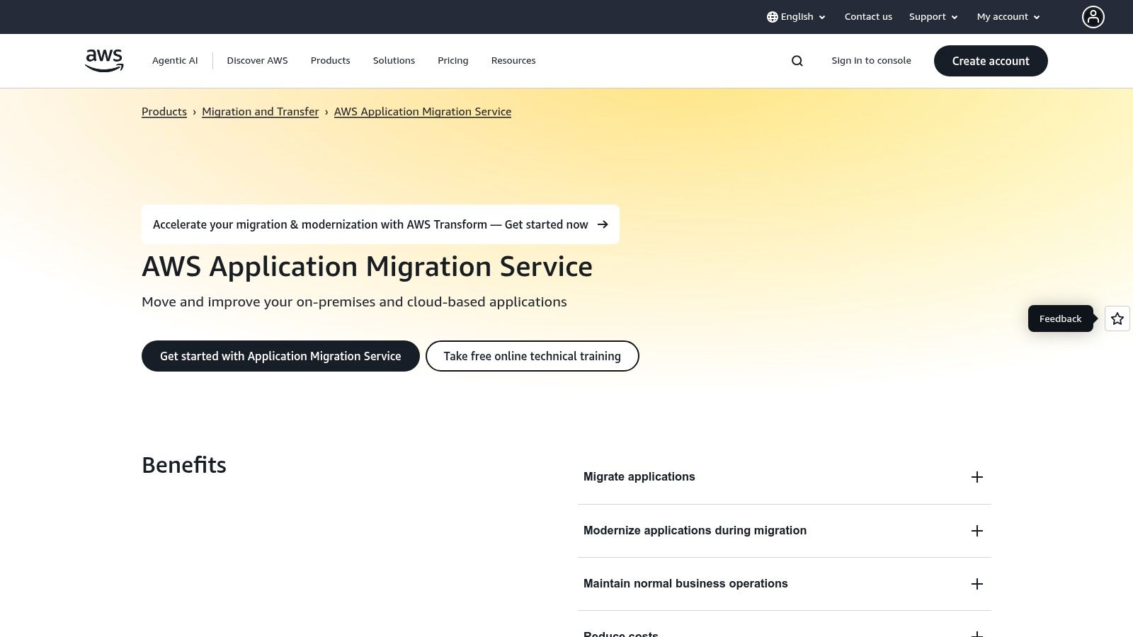 AWS Application 'Migration Service (AWS MGN)