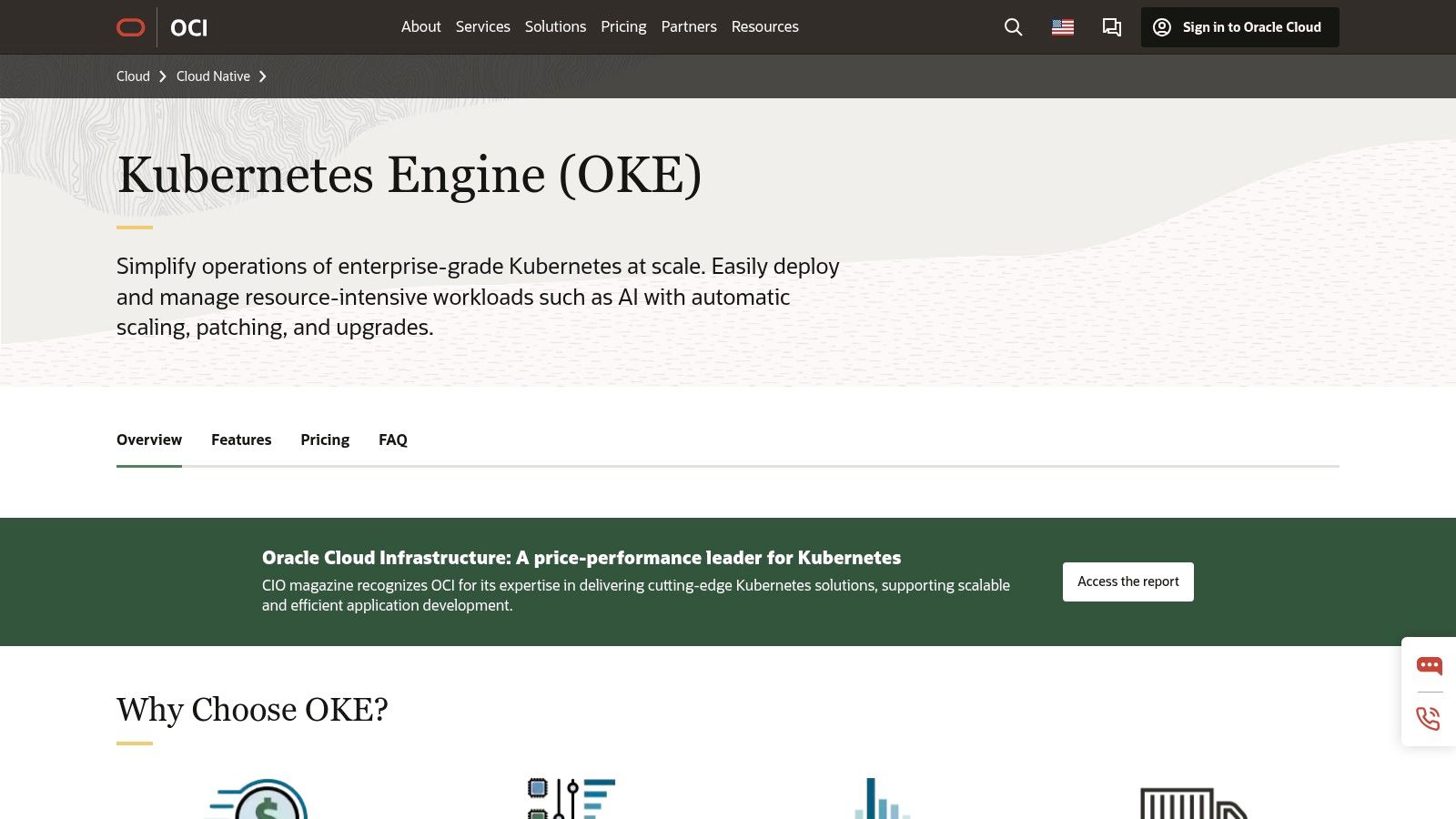 Oracle Container Engine for Kubernetes (OKE)