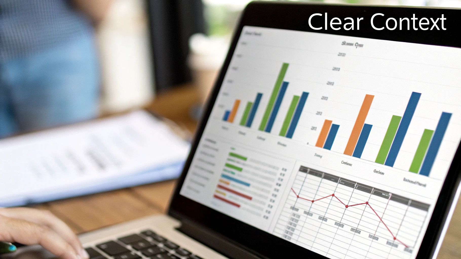 A well-annotated line chart showing website traffic with clear labels for axes, a descriptive title, data source, and a callout highlighting a significant spike in traffic.