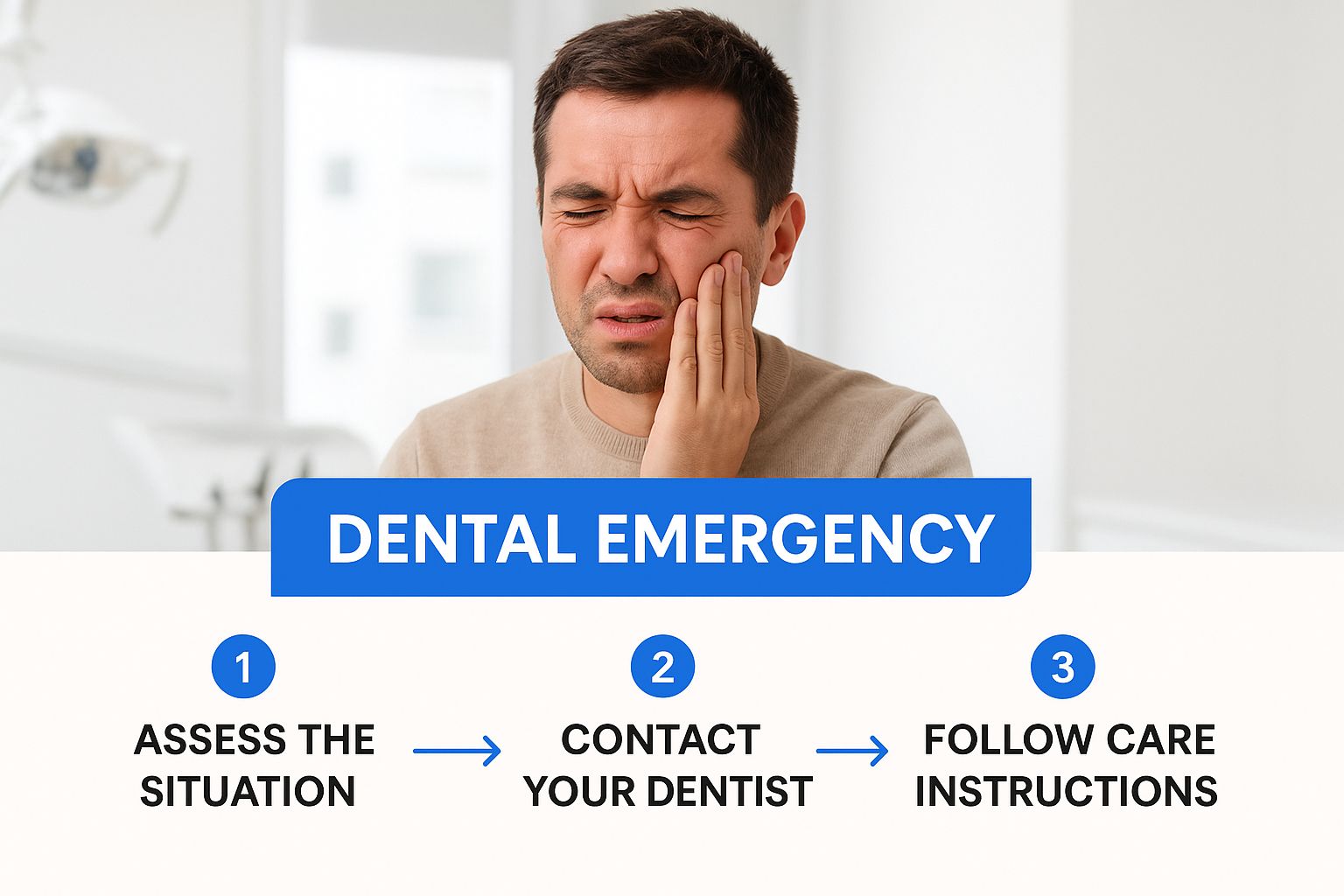 Infographic about emergency dentist near me