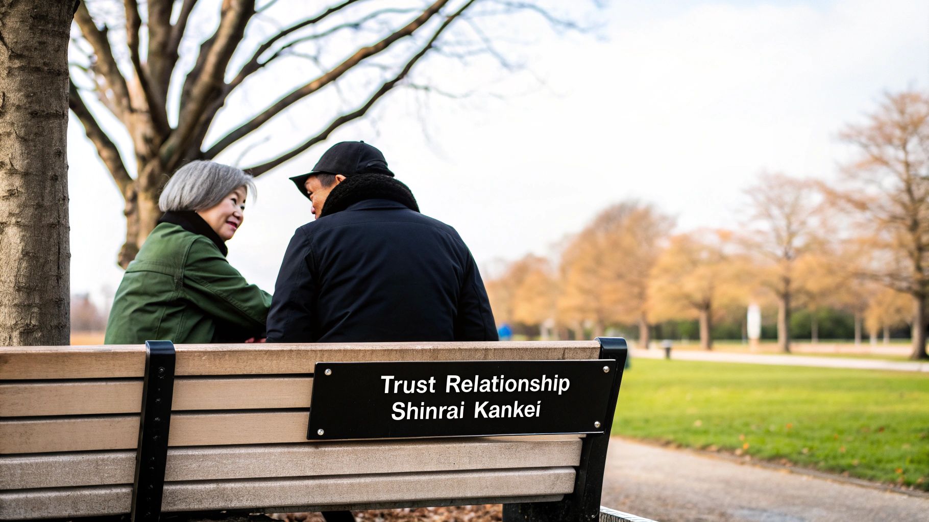 カップルがカフェで信頼関係を築いているイメージ