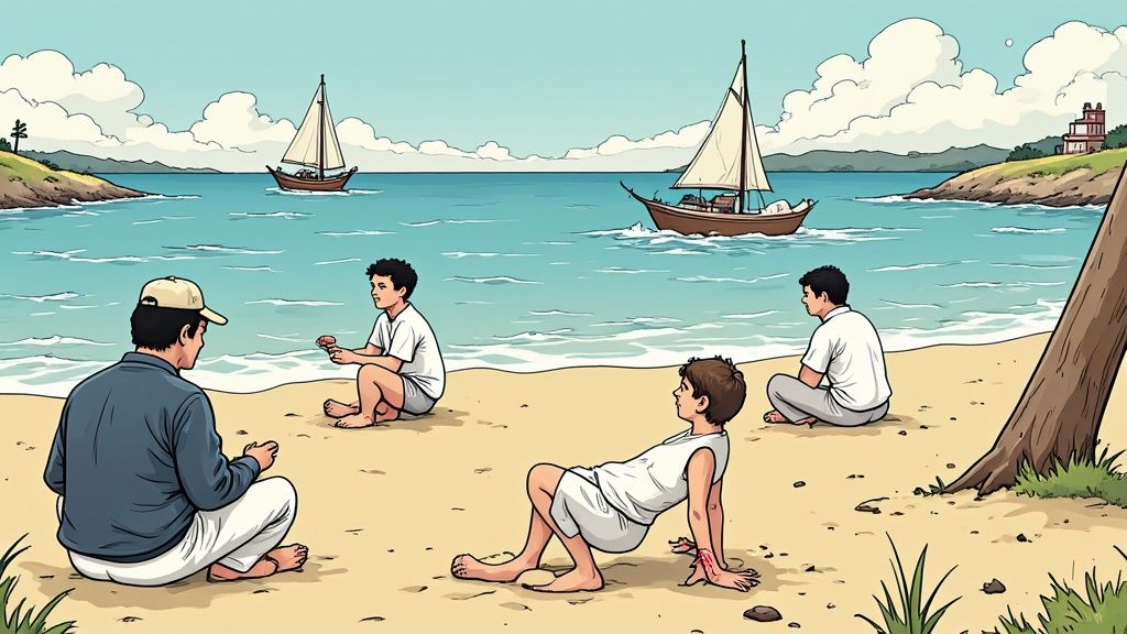 アイデアを練っている人物