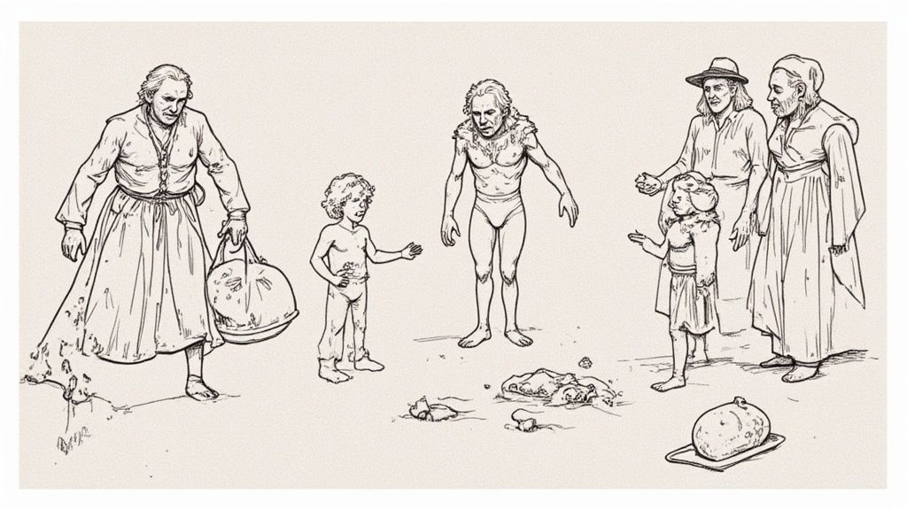 ビジネスランチで話し合う人々