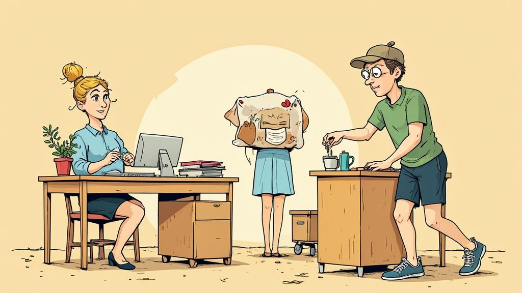 準備された書類やメモ